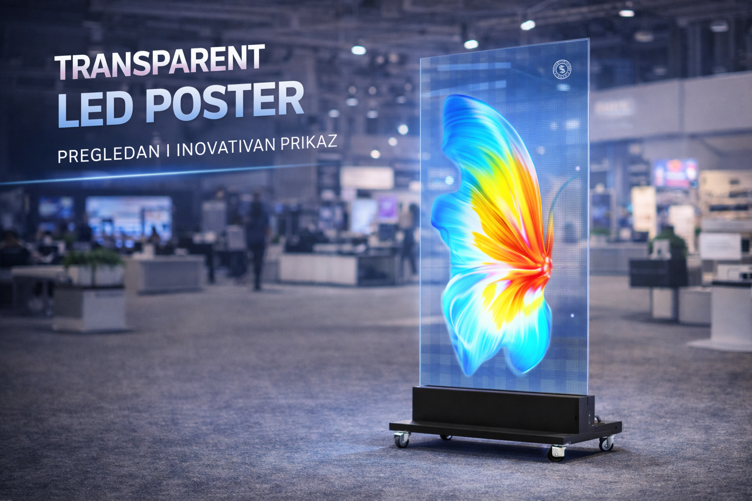 Ultra-Transparent Holographic LED